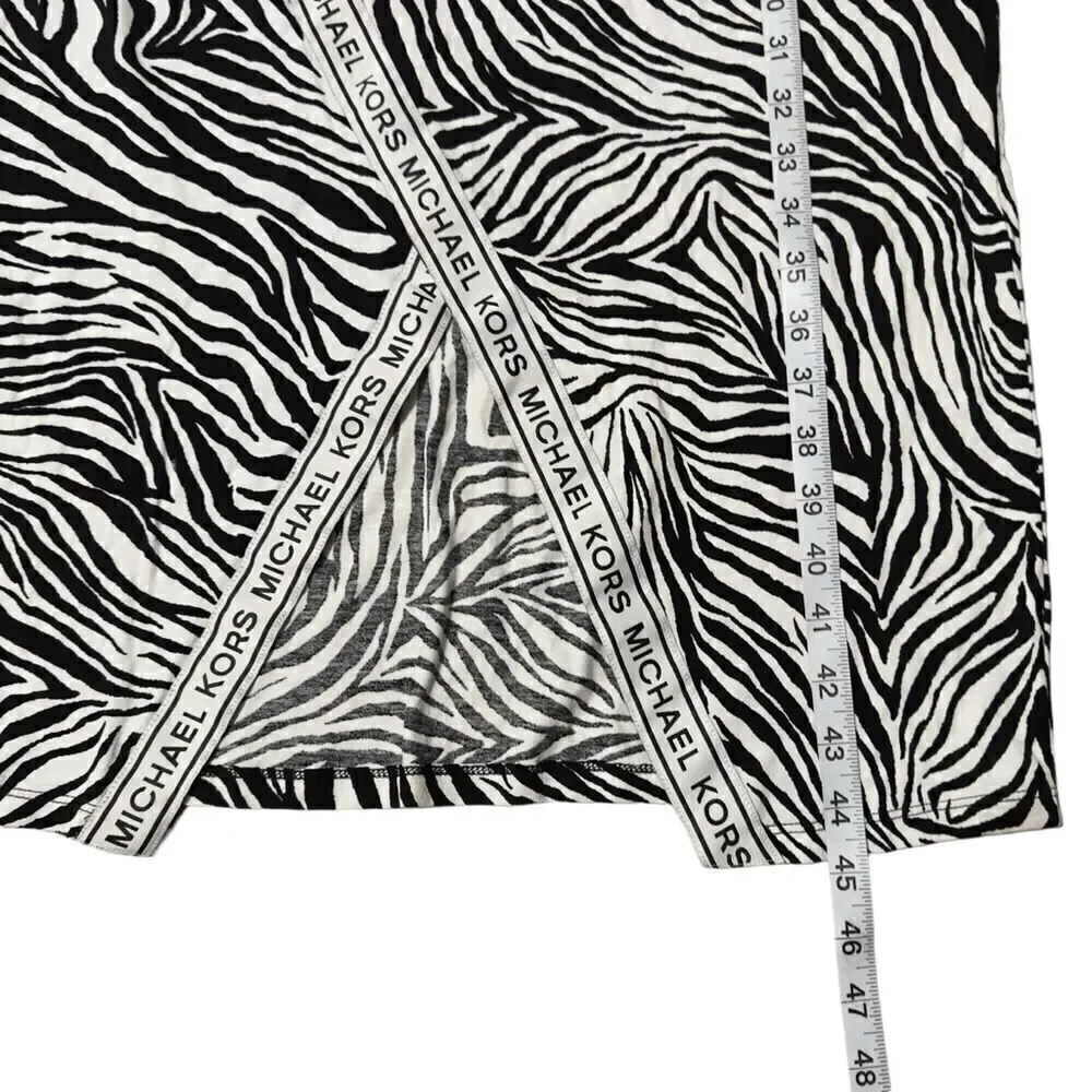 MICHAEL Michael Kors Black & White Zebra Sleeveless Jersey Dress MEDIUM - Picture 11 of 14